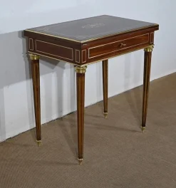 Pamono Small Game Table in Louis XVI Style, Late 19th Century><noscript><img width=