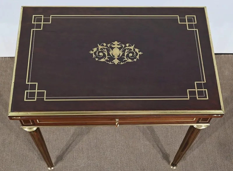 Pamono Small Game Table in Louis XVI Style, Late 19th Century> Game Tables