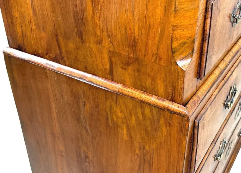 Outlet Pamono Small Georgian Walnut Tallboy, 1720