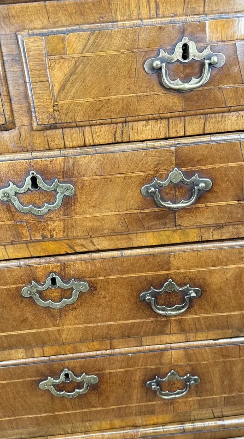 Outlet Pamono Small Georgian Walnut Tallboy, 1720