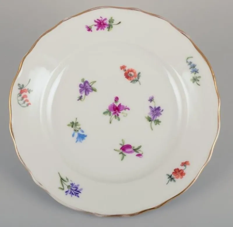 Pamono Small German Porcelain Lunch Plates from Silesia, 1930, Set of 6> Dinner Plates & Bowls