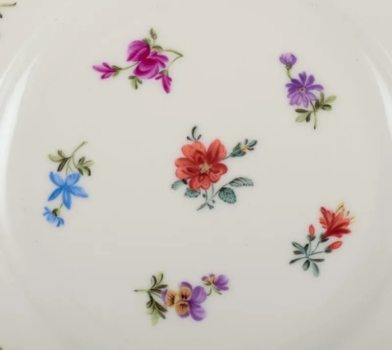 Pamono Small German Porcelain Lunch Plates from Silesia, 1930, Set of 6> Dinner Plates & Bowls