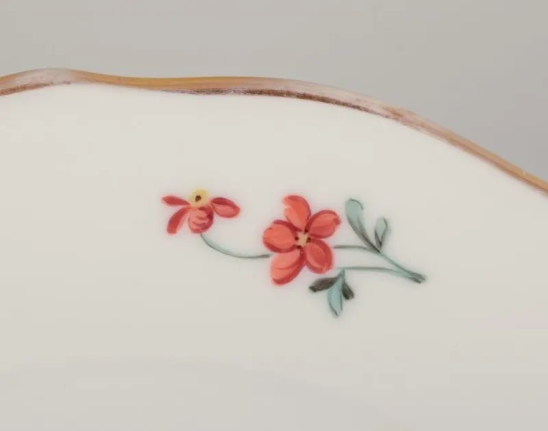 Pamono Small German Porcelain Lunch Plates from Silesia, 1930, Set of 6> Dinner Plates & Bowls
