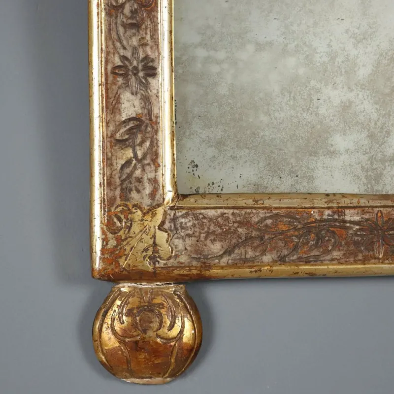Pamono Small Gilded Wall Mirror> Mirrors