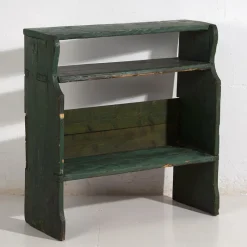 Pamono Small Green Bookcase, 1920s> Shelves & Wall Units