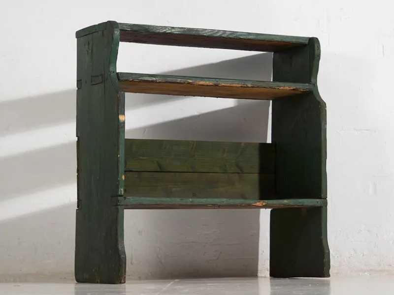 Pamono Small Green Bookcase, 1920s> Shelves & Wall Units