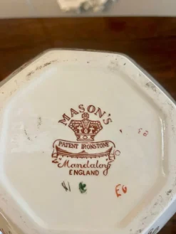 Online Pamono Small Hand Painted Masons Ironstone Jug and Bowl, 1920s, Set of 2