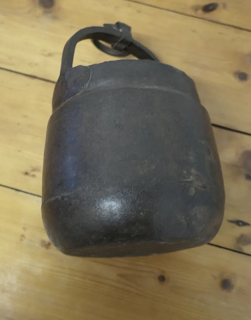 Pamono Small Heavy Hand Forged Iron Bucket, 1890s> Architectural Elements