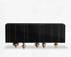 Pamono Small Il Pezzo 1 Black Sideboard by Il Pezzo Mancante> Storage