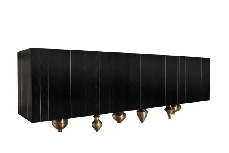 Pamono Small Il Pezzo 1 Black Sideboard by Il Pezzo Mancante> Storage