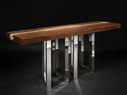 Sale Pamono Small Il Pezzo 6 Nickel Console Table by Il Pezzo Mancante