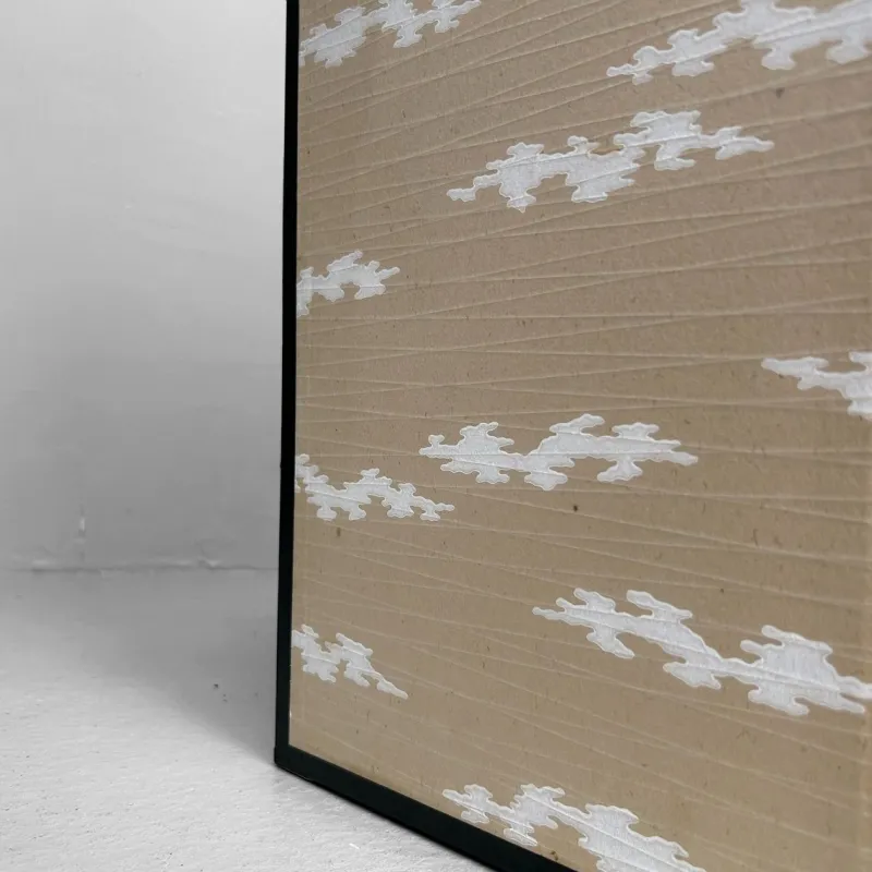 Pamono Small Japanese Byōbu Folding Screen in Gold Color, 1960s> Room Dividers & Screens