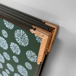 Pamono Small Japanese Byōbu Folding Screen in Gold Color, 1970s