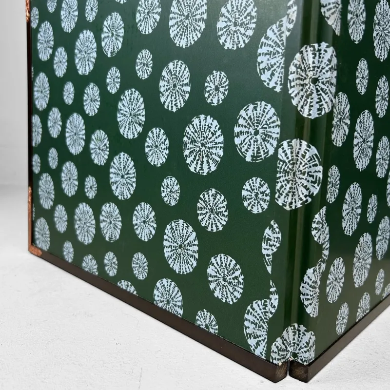 Pamono Small Japanese Byōbu Folding Screen in Gold Color, 1970s