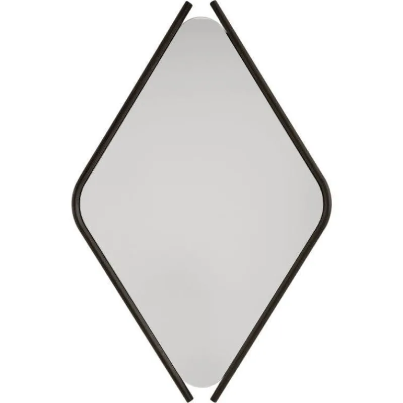 Pamono Small Laguna Oak Wood Eye Mirror by Morica Design> Mirrors