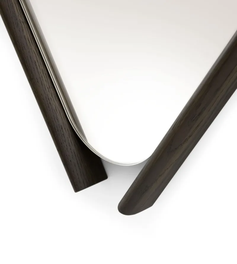 Pamono Small Laguna Oak Wood Eye Mirror by Morica Design> Mirrors