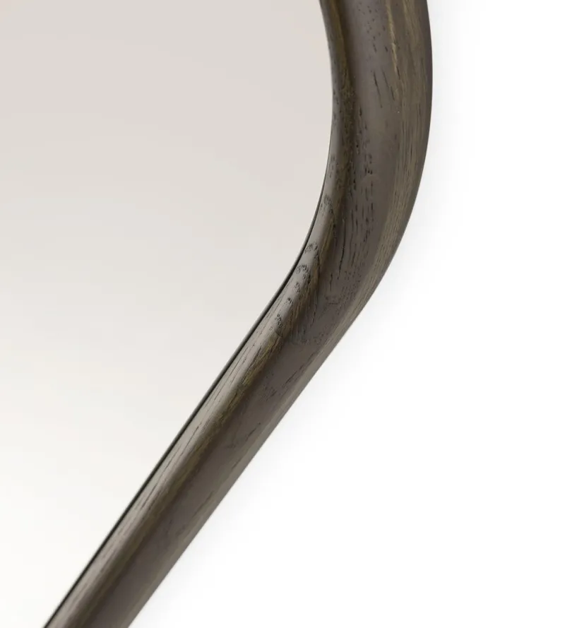 Pamono Small Laguna Oak Wood Eye Mirror by Morica Design> Mirrors