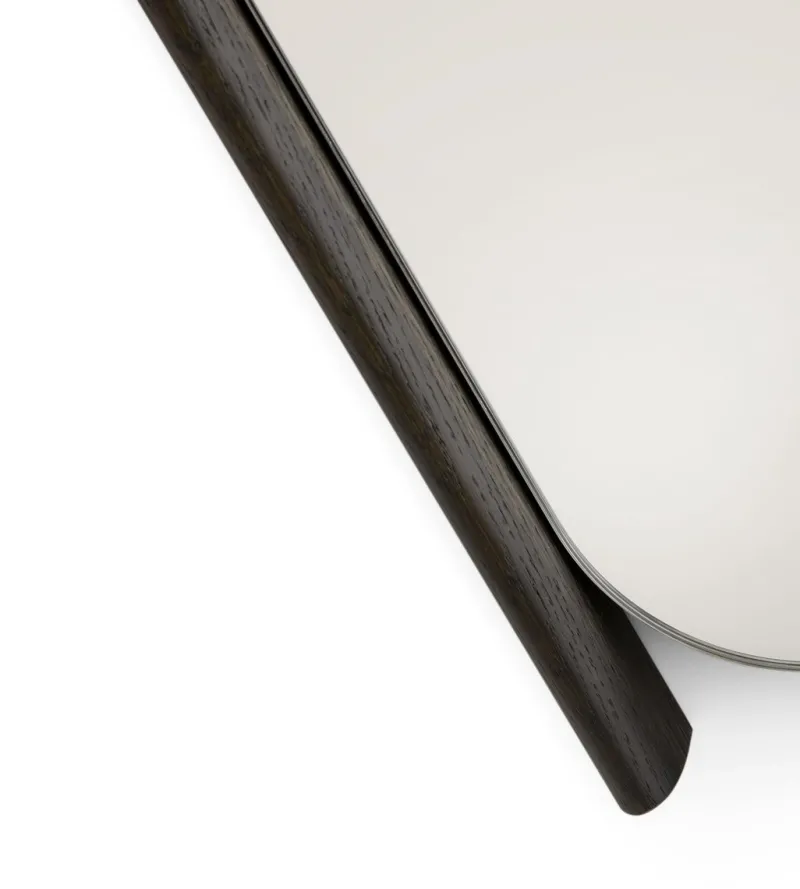 Pamono Small Laguna Oak Wood Eye Mirror by Morica Design> Mirrors