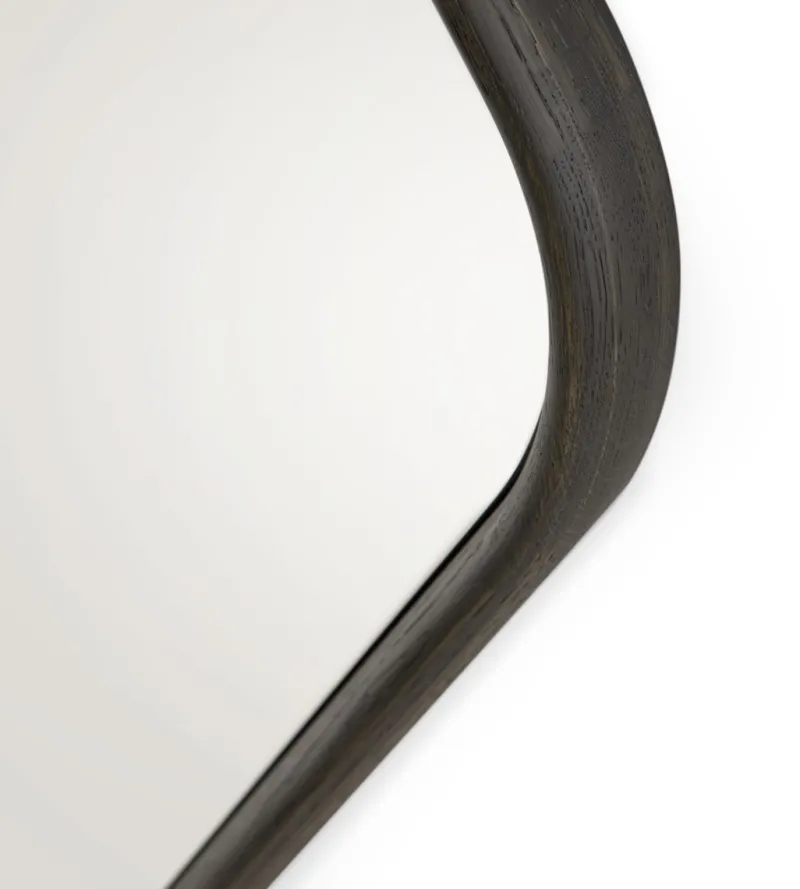 Pamono Small Laguna Oak Wood Eye Mirror by Morica Design> Mirrors