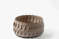 Outlet Pamono Small Leather Alicante Basket from Pinetti