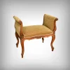 Sale Pamono Small Louis XV Style Bench with Armrests in Blond Mahogany, 1920s