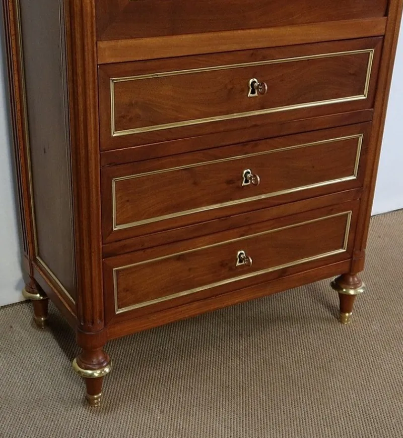 Discount Pamono Small Louis XVI Mahogany Secretary