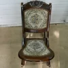 Clearance Pamono Small Mahogany and Tapestry Rocking Chair, 1890s