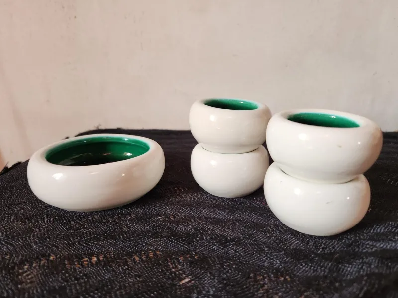 Best Pamono Small Mid-Century Modern Ceramic Bowls from Keramos Sevres, France, 1950s, Set of 5