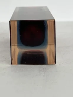 Discount Pamono Small Murano Sommerso Block Vase in Red, Blue & Pink, 1970s