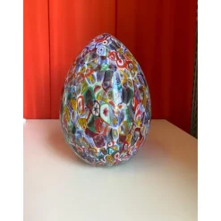 Best Pamono Small Murano Style Glass Egg Table Lamps by Simoeng, Set of 2