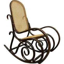 Pamono Small No. 10 Children's Rocking Chair attributed to Thonet, 1930s> Children's Chairs