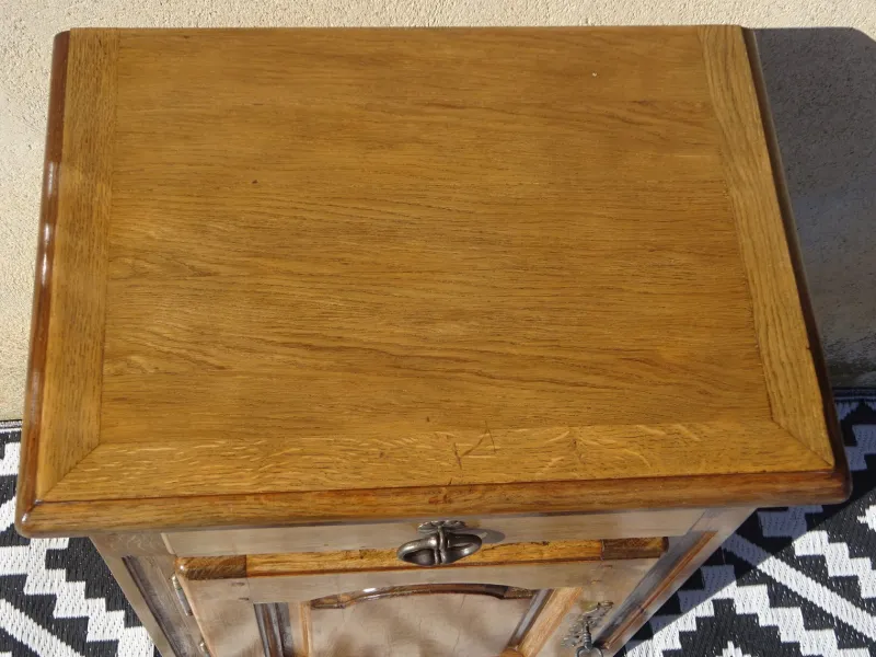 Hot Pamono Small Oak One-Door Jam Buffet, 1970s