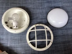 Pamono Small Outdoor Wall or Ceiling Lamp from Bega, 1980s><noscript><img width=