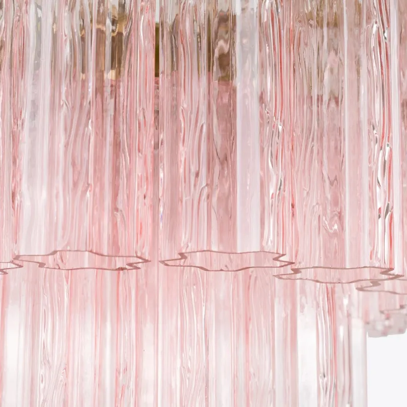 Pamono Small Pink Treviso Chandelier from Pure White Lines> Ceiling Lights