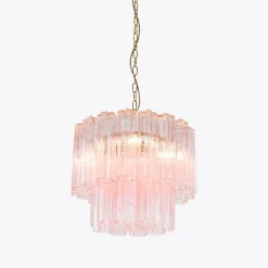 Pamono Small Pink Treviso Chandelier from Pure White Lines><noscript><img width=