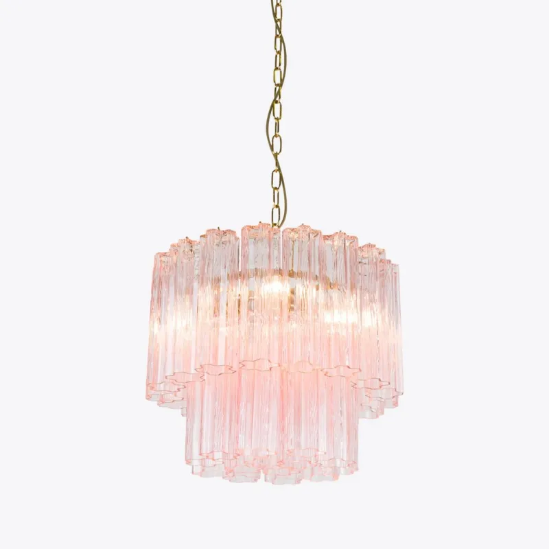 Pamono Small Pink Treviso Chandelier from Pure White Lines> Ceiling Lights