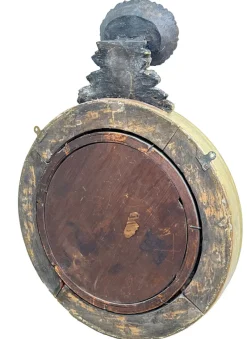 New Pamono Small Regency Circular Gilt and Gesso Convex Mirror, 1830
