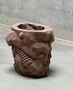Discount Pamono Small Sculptural Planter in Quartz Sand by Jacob Egeberg
