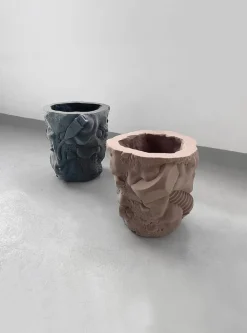 Discount Pamono Small Sculptural Planter in Quartz Sand by Jacob Egeberg