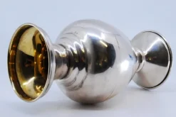 Pamono Small Silver Jug with Circular Base and Gold Interior><noscript><img width=