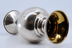 Pamono Small Silver Jug with Circular Base and Gold Interior><noscript><img width=