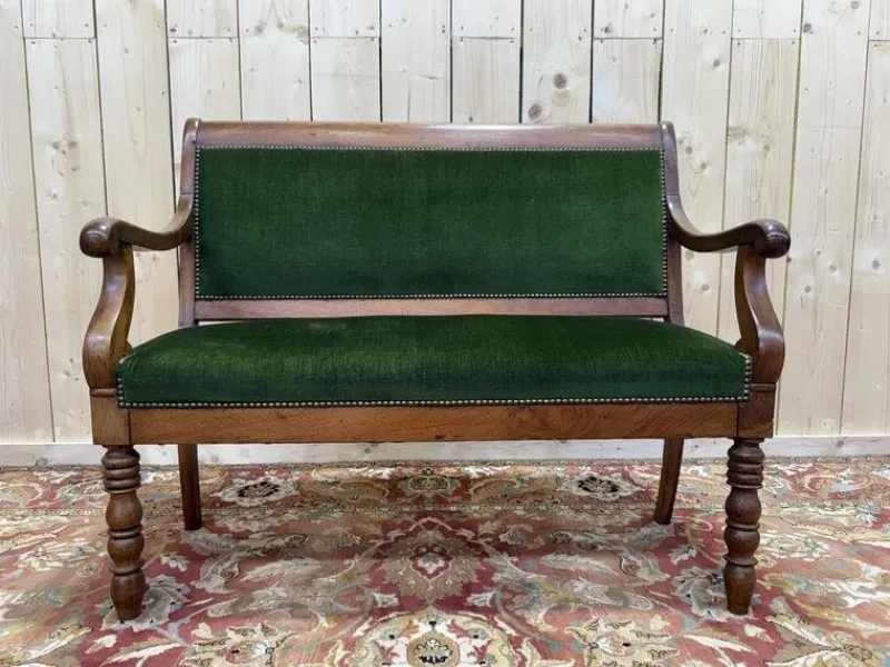 Pamono Small Sofa Bench in Walnut> Benches