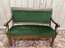 Pamono Small Sofa Bench in Walnut><noscript><img width=