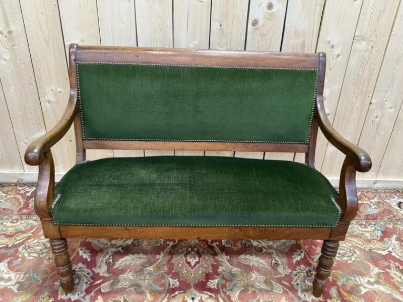 Pamono Small Sofa Bench in Walnut> Benches