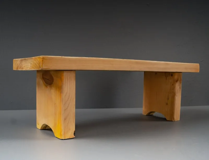 Sale Pamono Small Softwood Bench, 1950s