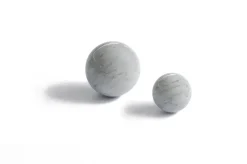 Pamono Small Sphere Shaped Paper Weight in Grey Marble> Decorative Objects