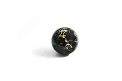 Hot Pamono Small Sphere Shaped Paper Weight in Black Portoro Marble