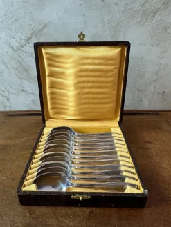 Pamono Small Spoons from Christofle, 1950, Set of 13><noscript><img width=