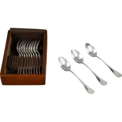 Pamono Small Spoons in Case, 20th Century, Set of 12> Cutlery & Serving Utensils