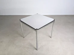 Pamono Small Square White Desk from USM Haller